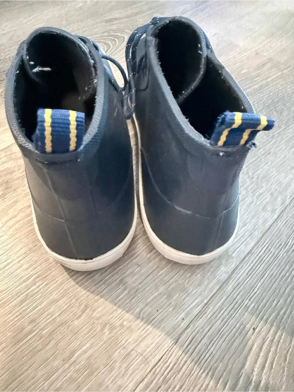 Men's Navy High-Top Casual Sneakers